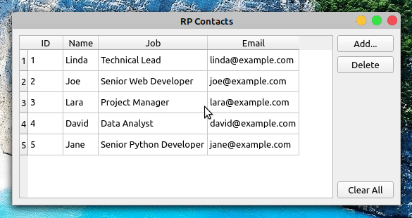 Contact Book Add Contact