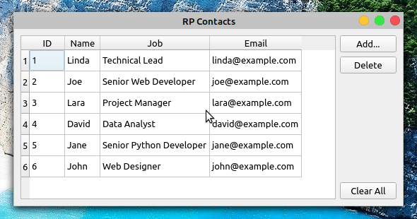 Contact Book Delete Contact