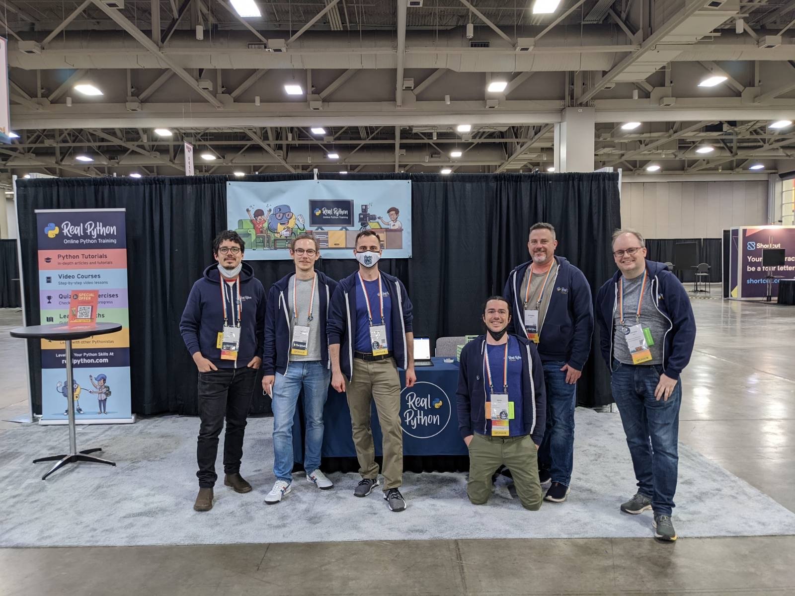 Real Python team members at PyCon 2022