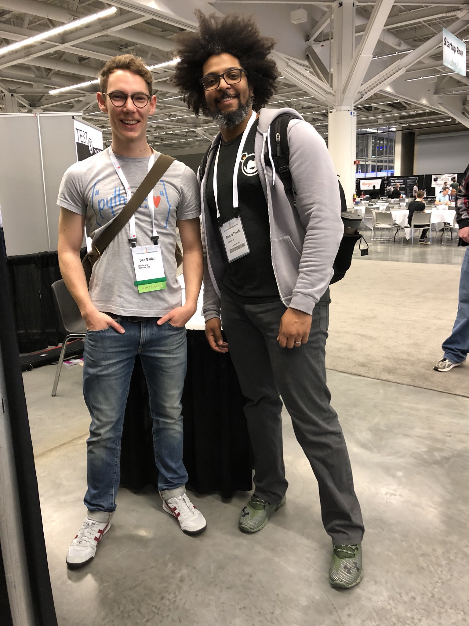 Our very own Dan Bader meeting new friends