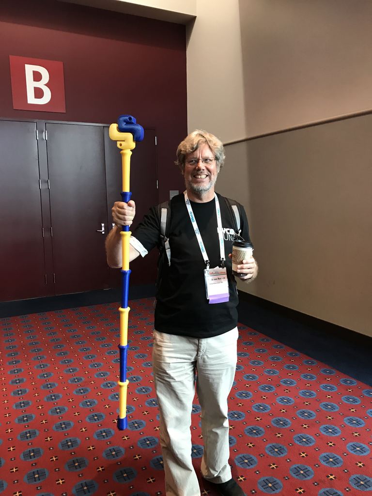 Guido van Rossum With the Python Staff of Enlightenment