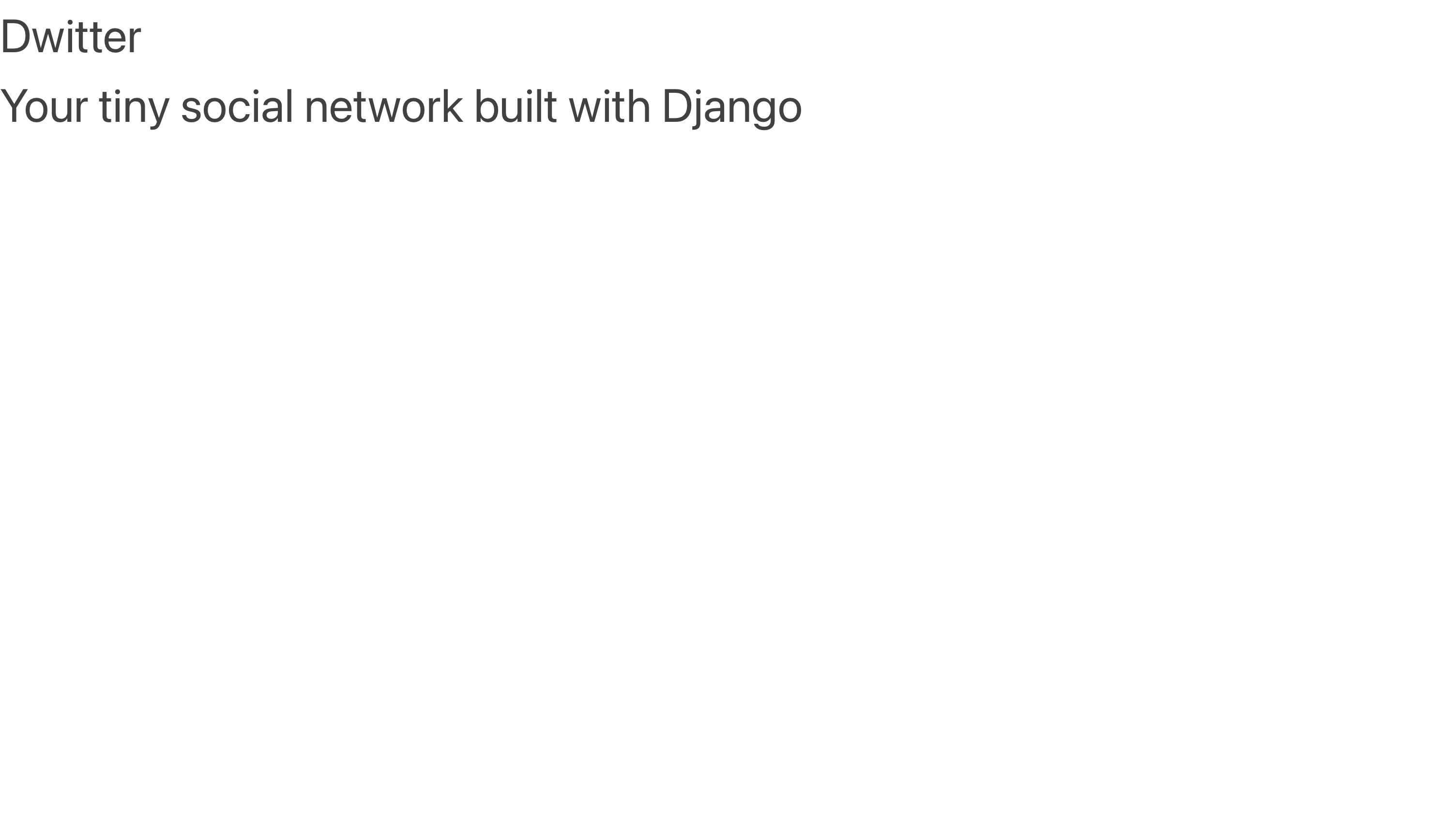 Django main page showing the text in base.html rendered with plain Bulma styling