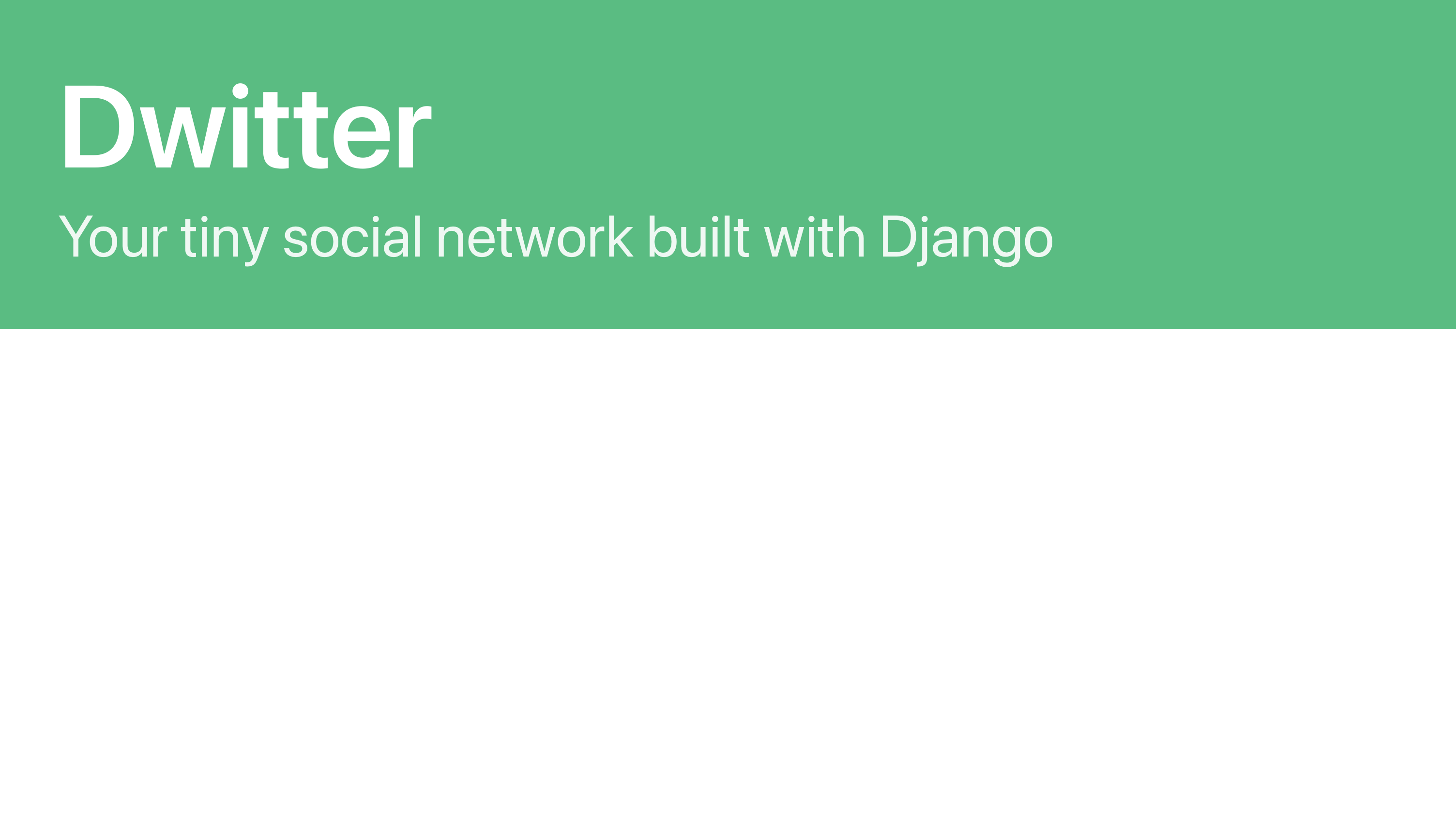 Main Django Social page styled with Bulma CSS