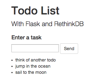 Flask todo list app task list demo