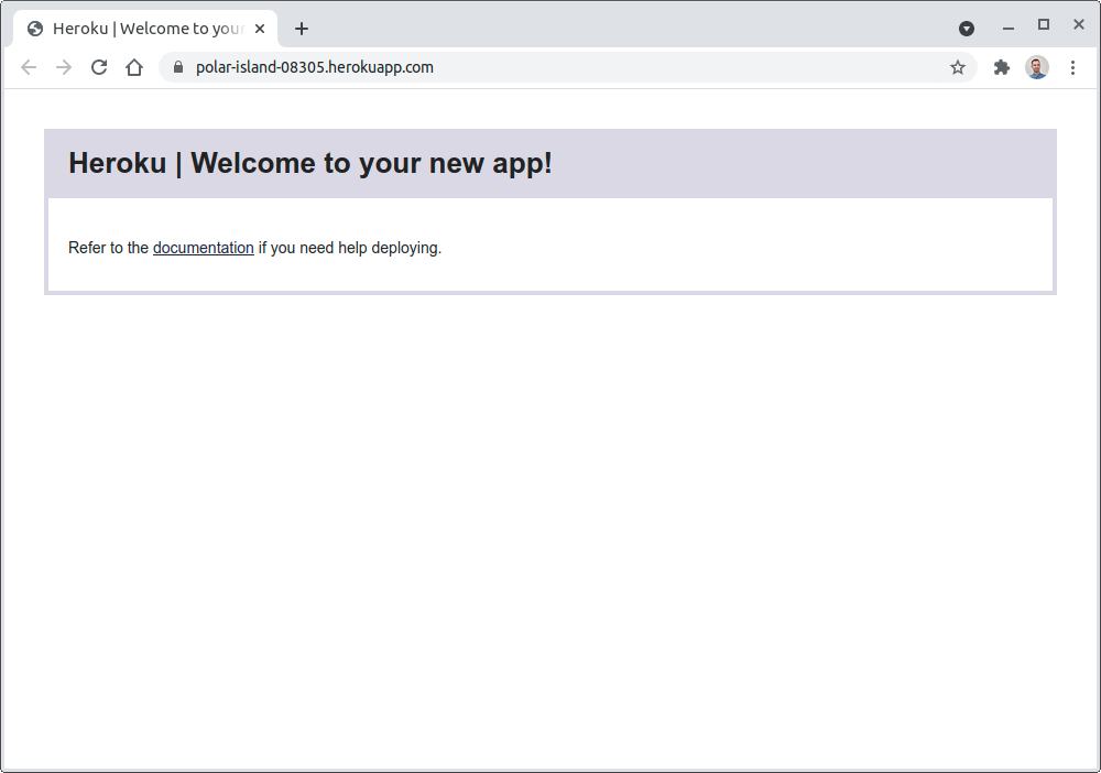 Empty Heroku App
