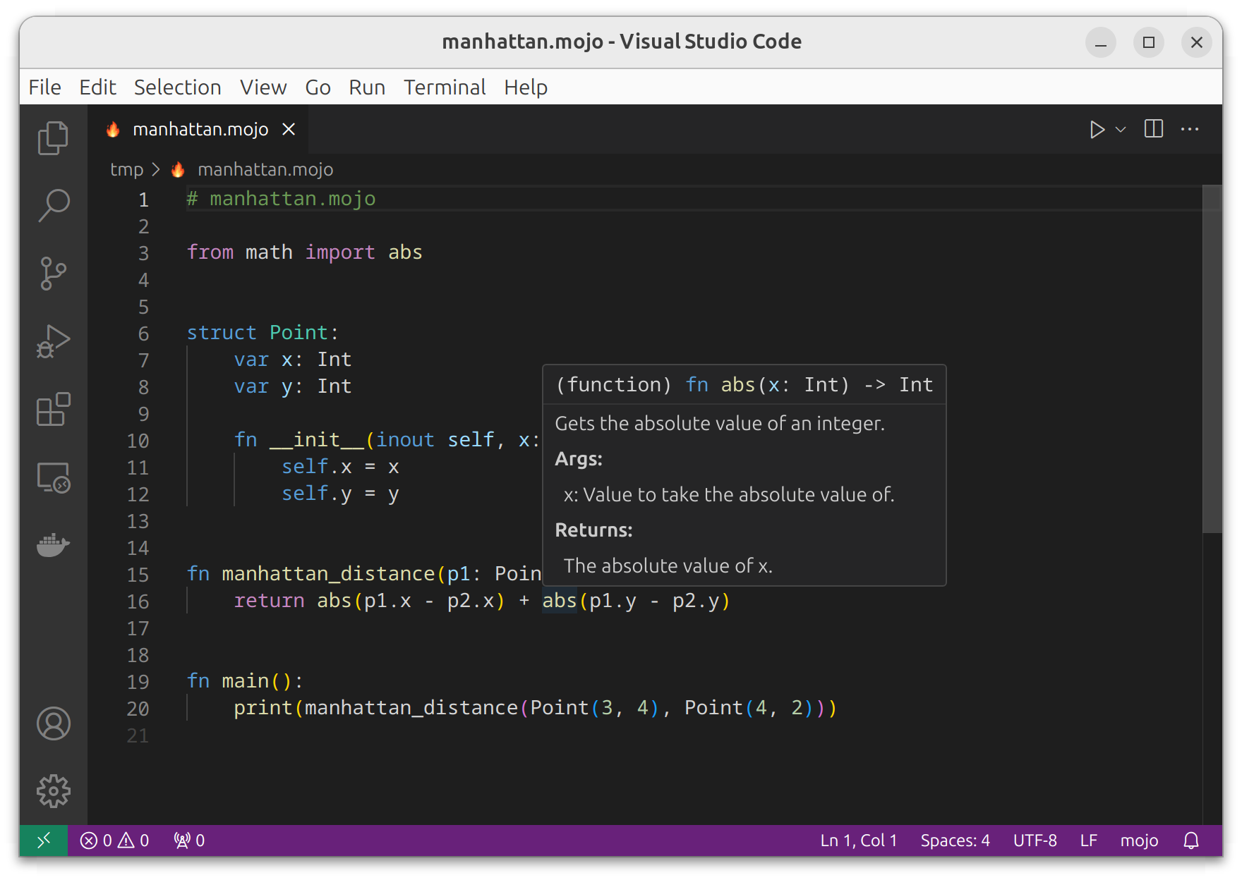 Visual Studio Code Extension for Mojo