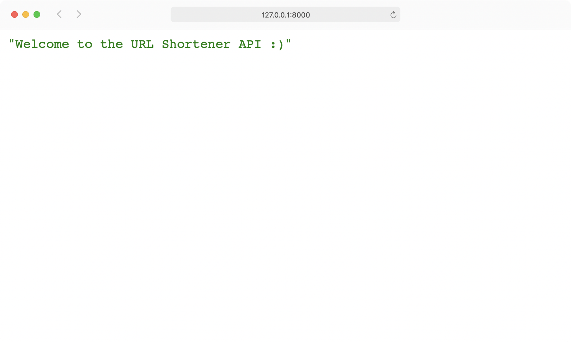 FastAPI Python URL Shortener: Hello, World!